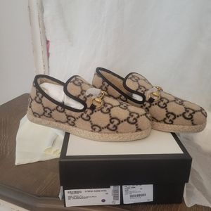 Gucci Horsebit Wool Loafers Size 39 NWT Gucci Fria Horsebit Loafers